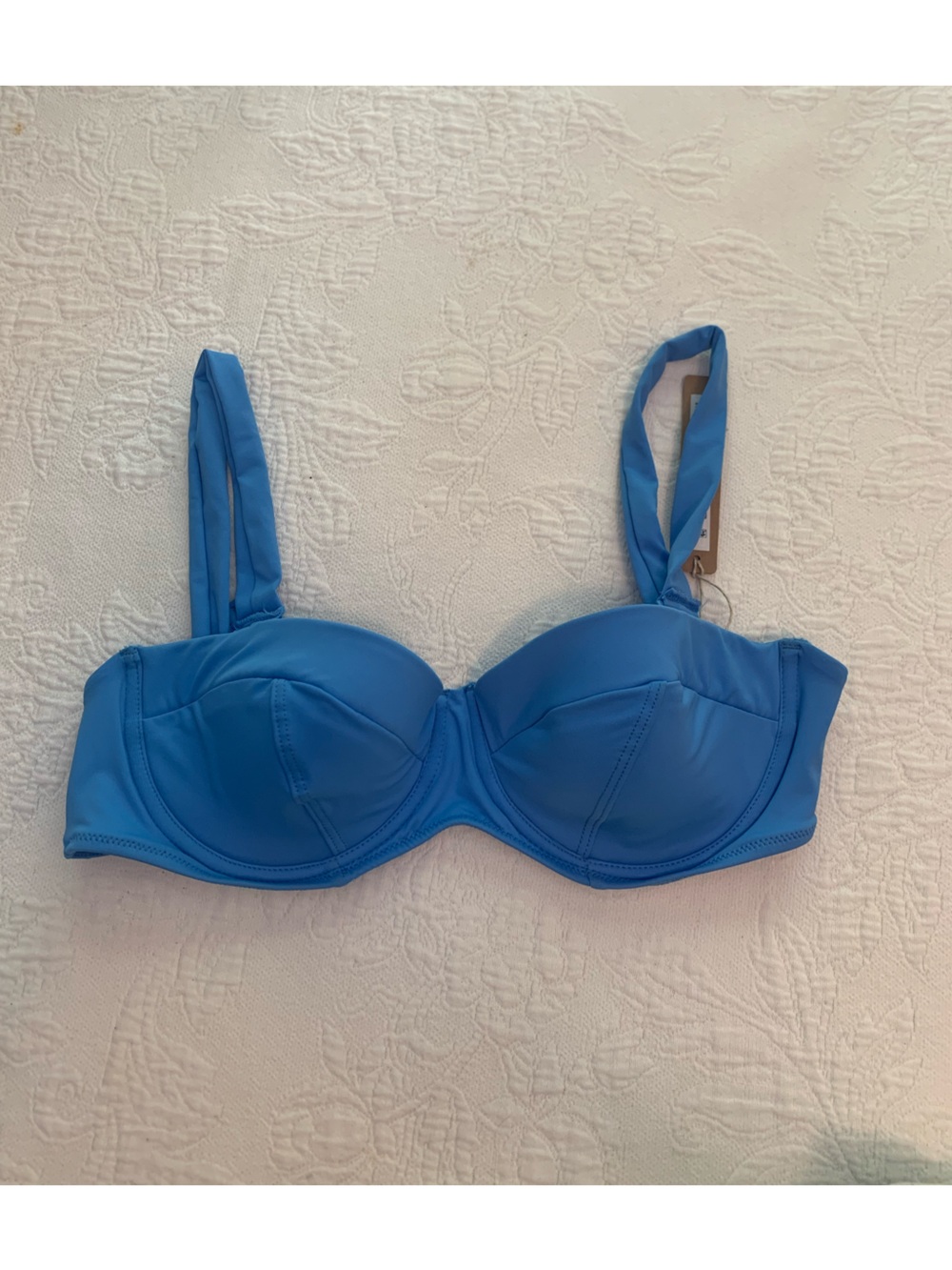 SKIMS Blue Underwire Bikini Top